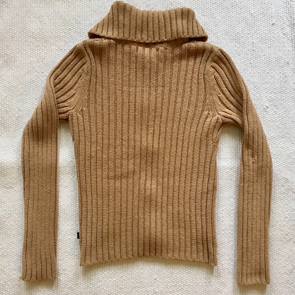 Toggle Close Cable Knit Sweater, Nice Boho Style! - image 6